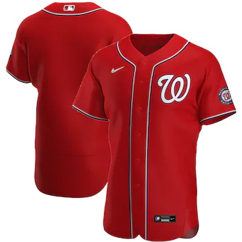 mens nike red washington nationals alternate authentic team